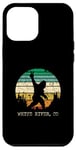 Coque pour iPhone 13 Pro Max White River CO USA Sasquatch Peace Sign Bigfoot