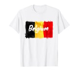 Belgium Flag, vintage Belgian , Belgium men, Belgium girls T-Shirt