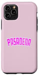 Coque pour iPhone 11 Pro Pasadena Grande taille Rose Magenta Vintage Classique