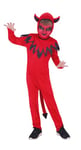 Haunted House Rubies Costume de Diable pour garçons et Filles, Combinaison avec Queue et Bonnet avec Cornes, démons, Diable, pour Cosplay et fêtes