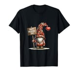 Happy Valentines Day Sign For Family Chocolate Heart Gnome T-Shirt