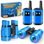 Dislocati Talkie Walkie Enfants, Jeux Exterieur Enfant 3-9 Ans Jumelles Enfant Jouet Garcon Enfant 3-9 Ans Jumelles Enfant Cadeau Anniversaire Garcon Fille 3-9 Ans Takie-walkie Enfant