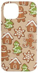 iPhone 14 Christmas Gingerbread Men - Gingerbread House Pattern Case