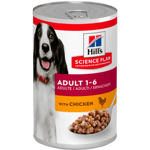 Adult Savory Chicken Canned - Wet Dog Food 370 g x 12 - Hund - Hundefôr - Våtfôr - Hills Science Plan