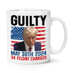 Guilty Donald Trump Mug Shot 10oz Mug Cup Funny Commemorative Gift Jail Felon