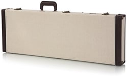 Gator Cases Journeyman - Étui de luxe en bois pour guitare électrique standard ; extérieur en toile de jute Journeyman (GW-JM ELEC)