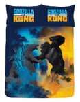 Godzilla Vs Kong Double Duvet Cover - Battle Royale Design - Officially Licensed