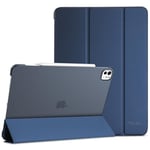 ProCase for iPad Pro 13 Inch Case 2024 (M4/7th Gen), iPad M4 13 Case Smart Folio 13" iPad Pro 2024 Case, Slim Stand Hard Shell Back 13-inch iPad Pro Case for A2925 A2926 A3007 -Navy