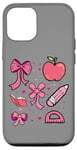 Coque pour iPhone 15 Coquette Pink Bow Back to School Student Teacher Life Girls