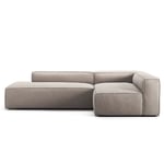 Grand Loungesoffa 3-Sits öppet avslut Vänster Minetyg, Sandshell Beige