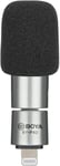 Mini Microphone Iphone By-P4D Pour Téléphone Ios Avec Port Lightning Pour Iphone/Ipad/Ipod Microphone Externe Pliable Avec Mousse Coupe-Vent Pour Youtube, Vlogging, Live Stream