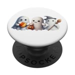 Halloween Ghosts Witch Candy Corn Balai Citrouille Crochet Tricot PopSockets PopGrip Interchangeable