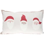 Koopman Coussin Père Noël 30 cm x 50 cm Blanc cassé