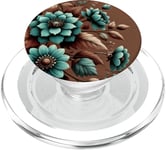 Beau motif floral cowgirl occidental. PopSockets PopGrip pour MagSafe