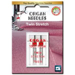 Organ Tvillingnål stretch 2,5/75 2-pack