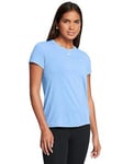 UNDER ARMOUR Womens Training Vanish Seamless Loose Fit T-Shirt - Blue, Blue, Size Xl, Women