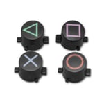 4 Pièces De Rechange Pour Sony Playstation Dualshock 4 3 Ds4 Ps4 Ps3, Contrôleur De Manette De Jeu, Cercle Carré Triangle Abxy X Bouton