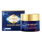 NIVEA Luminous 630 Soin de nuit (1 x 50 ml), Crème de nuit anti taches pigmentaires, Soin visage nuit anti-âge perfecteur de teint pour femme