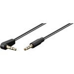 Klinke AV câble de raccordement [1x une fiche jack 3.5 mm - 1x une fiche jack 3.5 mm] 1 m noir Goobay