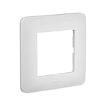 DEBFLEX Interrupteur-Cache Electrique Plastique-Prise Murale Gamme Casual/Plaque Simple-Blanc Brillant 742001