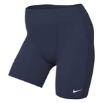 Nike Short W NP Lpp 15,2 cm Mid Thigh Length Tight, Bleu Marine/Noir/Blanc, m Femme