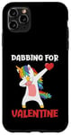 Coque pour iPhone 11 Pro Max Dabbing Unicorn Saint-Valentin Love