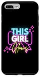 iPhone 7 Plus/8 Plus This Girl Glows For Kids Tie Dye Bright Colors 80's and 90's Case