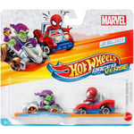 Hot Wheels RacerVerse Voiture métal 1:64 Spider-Man + Green Goblin - PRE ORDER