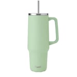 S'well Tumbler XL, Gobelet Réutilisable avec Paille, Bouteille en Acier Inoxydable Triple épaisseur, Conserve les Boissons chaudes pendant 50h et froides pendant 10h, 1180ml, Pistache