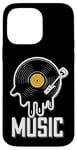 Coque pour iPhone 14 Pro Max Musique Disque Vinyle Tenue Rétro Pour Musiciens Et Concerts