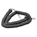 Telephone Handset Cord, 4P4C 22.97 Feet Landline Phone Cable Black