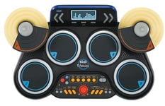 VTech Kidi DJ Drums, Light-up Electronic Drum Kit for Kids, with 4 Drums, 2 Cymbals, Drum Sticks, Bluetooth, Coach Mode and More, Music Toy for Ages 5, 6, 7Plus Years, English Version