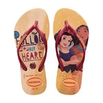 Havaianas Kids Slim Princess Flip Flops, Golden, 7 UK Child