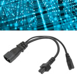 IEC320 C14 Male To C5 C7 Female Power Cord 1 In 2 Out 10A 250V Waterproof Po REZ