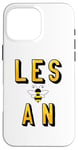 Coque pour iPhone 16 Pro Max LGBT Pride Lesbian Pride Funny Gay Pride "Les-Bee-An" Femmes