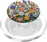 Bouquet de fleurs mixtes Fleurs sauvages Nature Botanique PopSockets PopGrip pour MagSafe