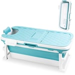 Swanew - Baignoire Pliable Baignoire Pliante Portable pp+tpe Pliable avec Poignée 149x60x50cm pour Enfant et Adulte