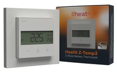 Heatit Z-Temp3 Trådløs Batteridrevet Termostat Sort