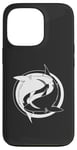 Coque pour iPhone 13 Pro Requin blanc Yin Yang