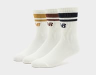 New Balance Essentials Line Midcalf Socks 3 Pack, Ecru