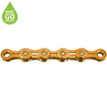 KMC X11EL Waxed Chain - 11 Speed - 118L - Ti-N Gold