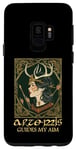 Coque pour Galaxy S9 Mythologie de la chasse aux cerfs Artémis de la déesse grecque amusante