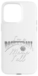 Coque pour iPhone 15 Pro Max Southern Moms Cadeau de basket-ball fantaisie pour femme Gris et blanc