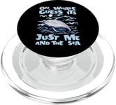 Just Me And The Sea Blue Beluga Cetacea Whale Watching PopSockets PopGrip for MagSafe