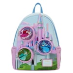 Loungefly Sleeping Beauty Castle Three Good Fairies Stained Glass Mini Backpack