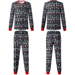 Familje matchande julpyjamas Sovkläder Xmas Pyjamas Nattkläder PJs Set Barn Vuxen Outfit Män Men M