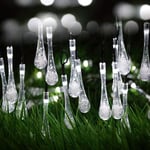 Groofoo - Guirlande lumineuse exterieur solaire led pile etanche 6.5 Mètre 30 led 8 Modes Décorative pour Jardin Terrasse Maison Noël Fête Patio