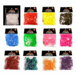 Loom Bands 600 Rubber Bands Loom Band S Clips Lots Of Colours Uk Stockist