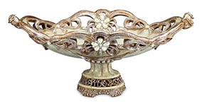 OK Lighting Vintage Decorative Fruit Bowl, Rose