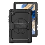 Armor-X Samsung Galaxy Tab A8 Skal Rainproof Rugged Case Hand Strap Kickstand